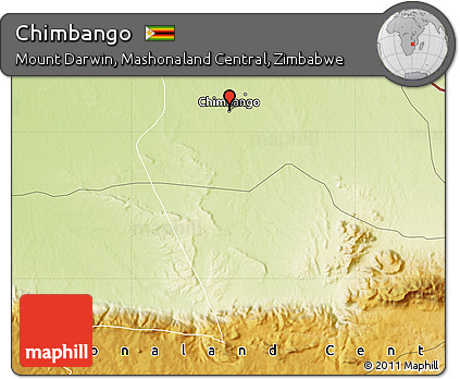 Physical Map of Chimbango