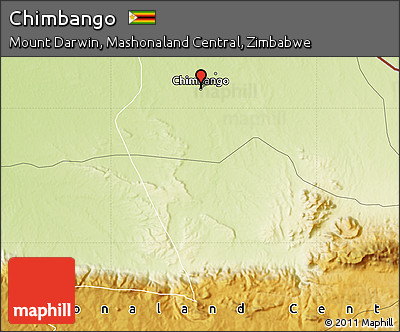 Physical Map of Chimbango