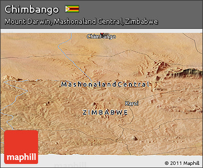Satellite Panoramic Map of Chimbango
