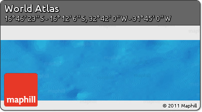 Shaded Relief Panoramic Map of the Area around 16° 29' 14" S, 32° 13' 30" W