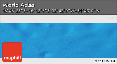 Shaded Relief Panoramic Map of the Area around 16° 29' 14" S, 32° 13' 30" W