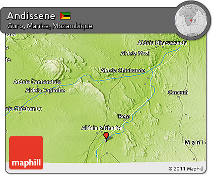 Physical 3D Map of Andissene