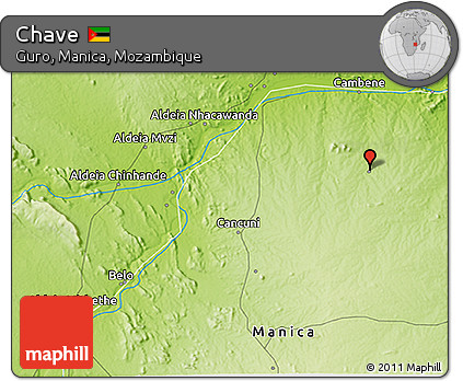 Physical 3D Map of Chave