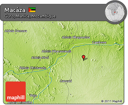 Physical 3D Map of Macáza