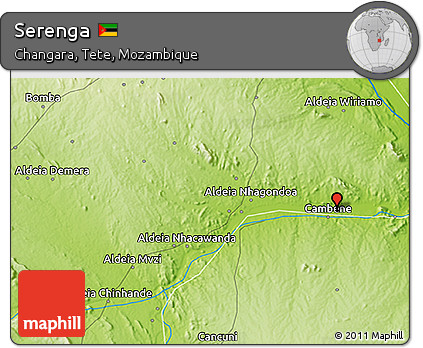 Physical 3D Map of Serenga