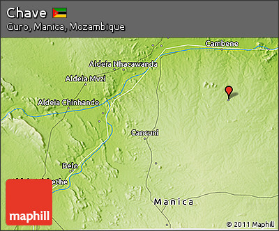 Physical 3D Map of Chave