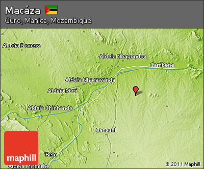 Physical 3D Map of Macáza