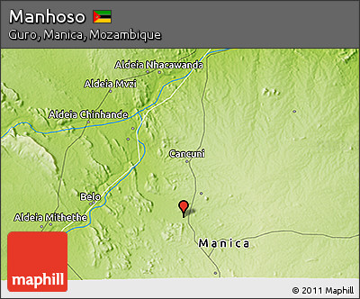 Physical 3D Map of Manhoso