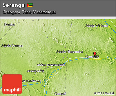 Physical 3D Map of Serenga