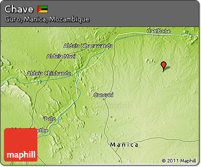 Physical 3D Map of Chave