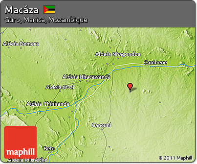 Physical 3D Map of Macáza