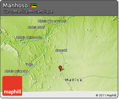 Physical 3D Map of Manhoso