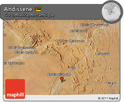 Satellite 3D Map of Andissene