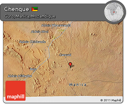 Satellite 3D Map of Chenque