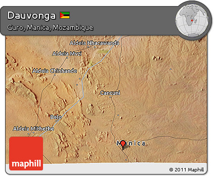 Satellite 3D Map of Dauvonga