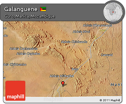 Satellite 3D Map of Galanguene