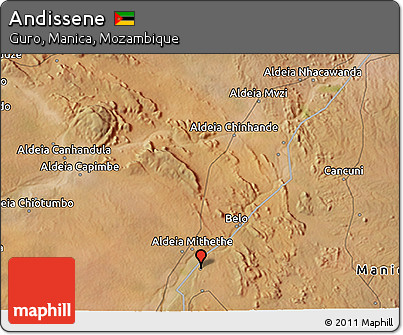 Satellite 3D Map of Andissene