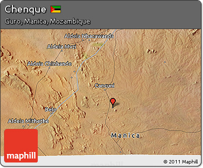 Satellite 3D Map of Chenque