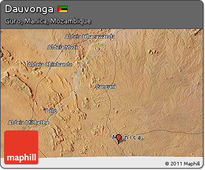 Satellite 3D Map of Dauvonga