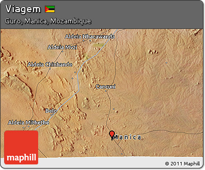 Satellite 3D Map of Viagem