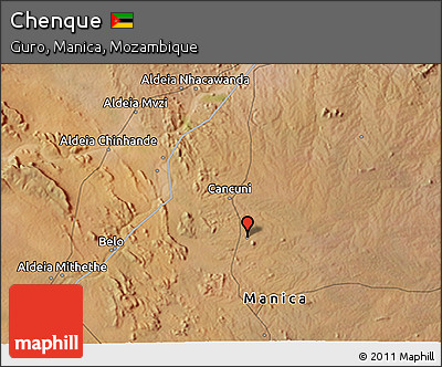 Satellite 3D Map of Chenque