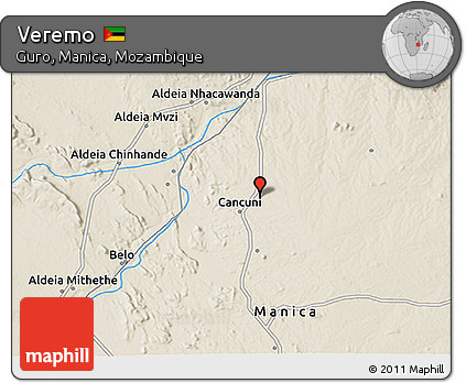 Shaded Relief 3D Map of Veremo