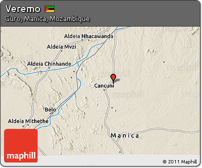 Shaded Relief 3D Map of Veremo
