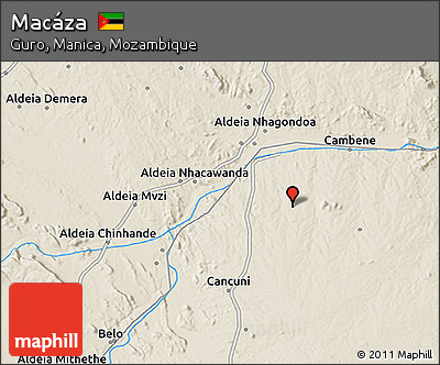 Shaded Relief 3D Map of Macáza