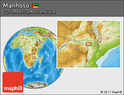 Physical Location Map of Manhoso