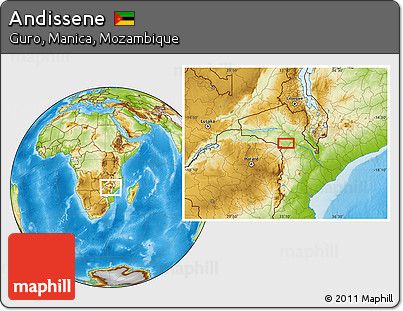 Physical Location Map of Andissene