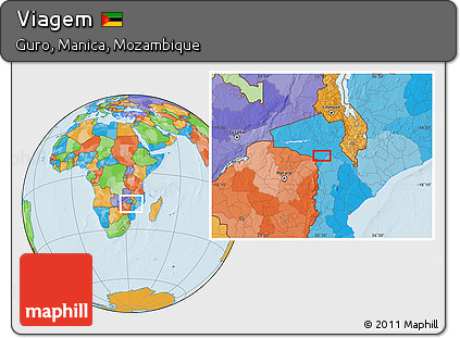 Political Location Map of Viagem