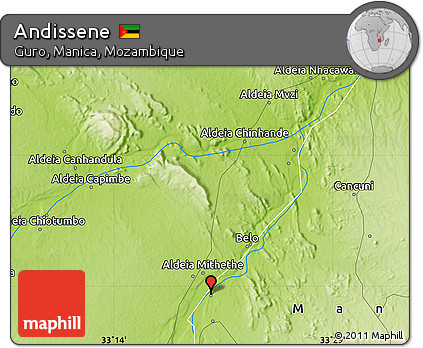 Physical Map of Andissene