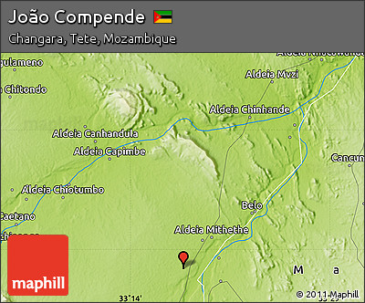 Physical Map of João Compende