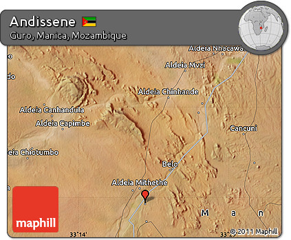 Satellite Map of Andissene