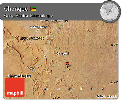 Satellite Map of Chenque
