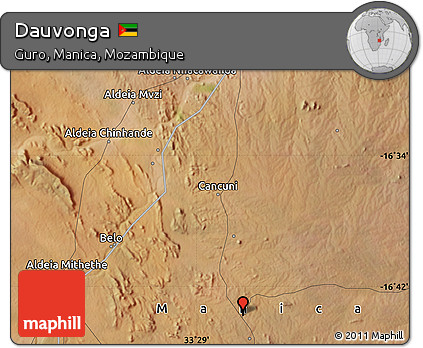 Satellite Map of Dauvonga