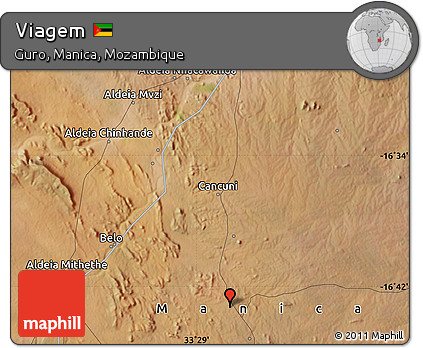 Satellite Map of Viagem