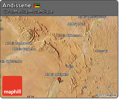 Satellite Map of Andissene