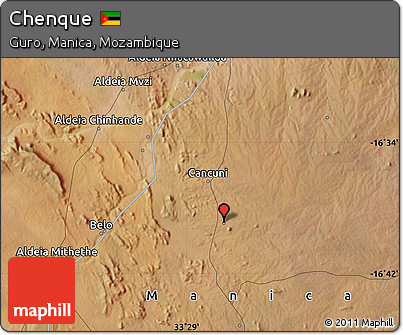 Satellite Map of Chenque