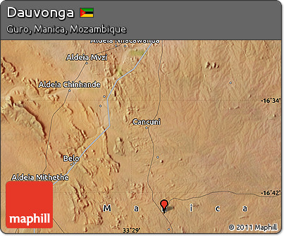 Satellite Map of Dauvonga