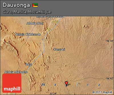 Satellite Map of Dauvonga