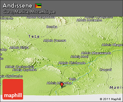 Physical Panoramic Map of Andissene