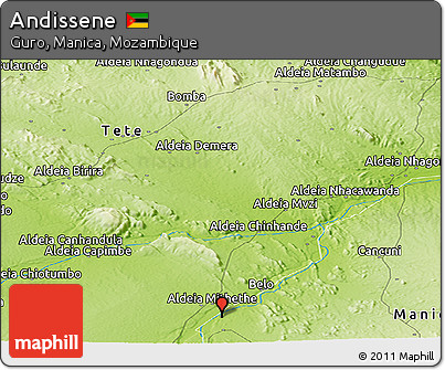Physical Panoramic Map of Andissene