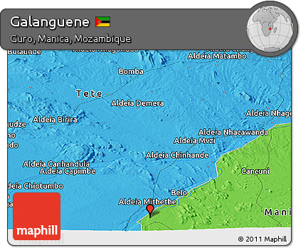 Political Panoramic Map of Galanguene