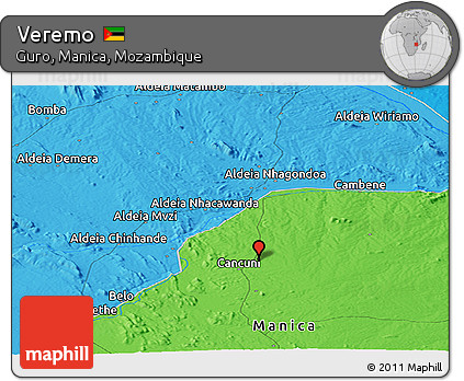 Political Panoramic Map of Veremo