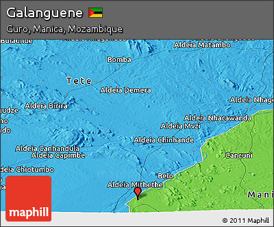 Political Panoramic Map of Galanguene
