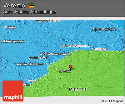 Political Panoramic Map of Veremo
