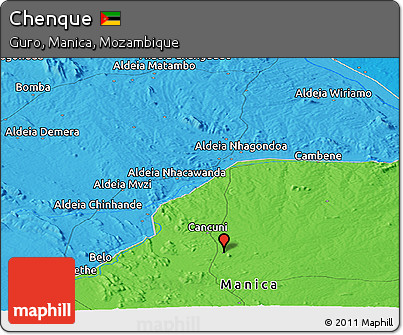 Political Panoramic Map of Chenque