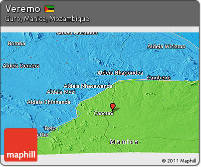 Political Panoramic Map of Veremo