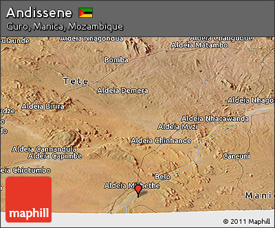 Satellite Panoramic Map of Andissene
